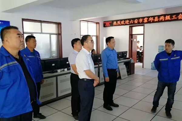 安徽省六安市两级工会向导深入太阳集团tcy8722公司调研考察